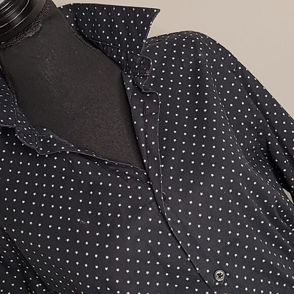 H&M sz M button front with collar - Picture 2 of 9